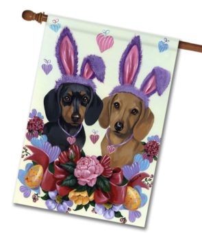 Dachshunds Easter Bunny Ears   HOUSE