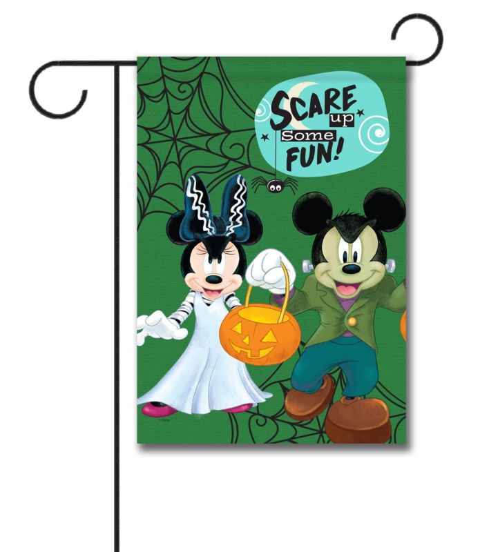 Buy Scare Up Fun Mickey & Minnie Garden Flag