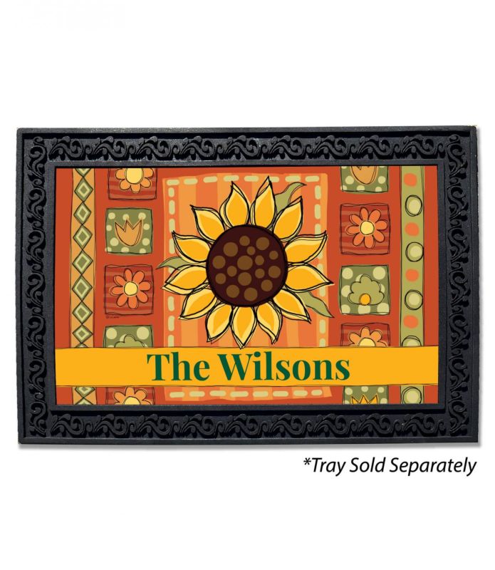 Buy Personalized Sunflower Doormat Fall Art Liz Leines
