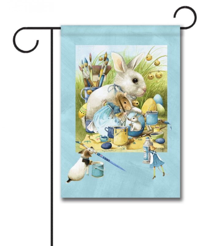 Vera the Mouse Easter Garden Flag