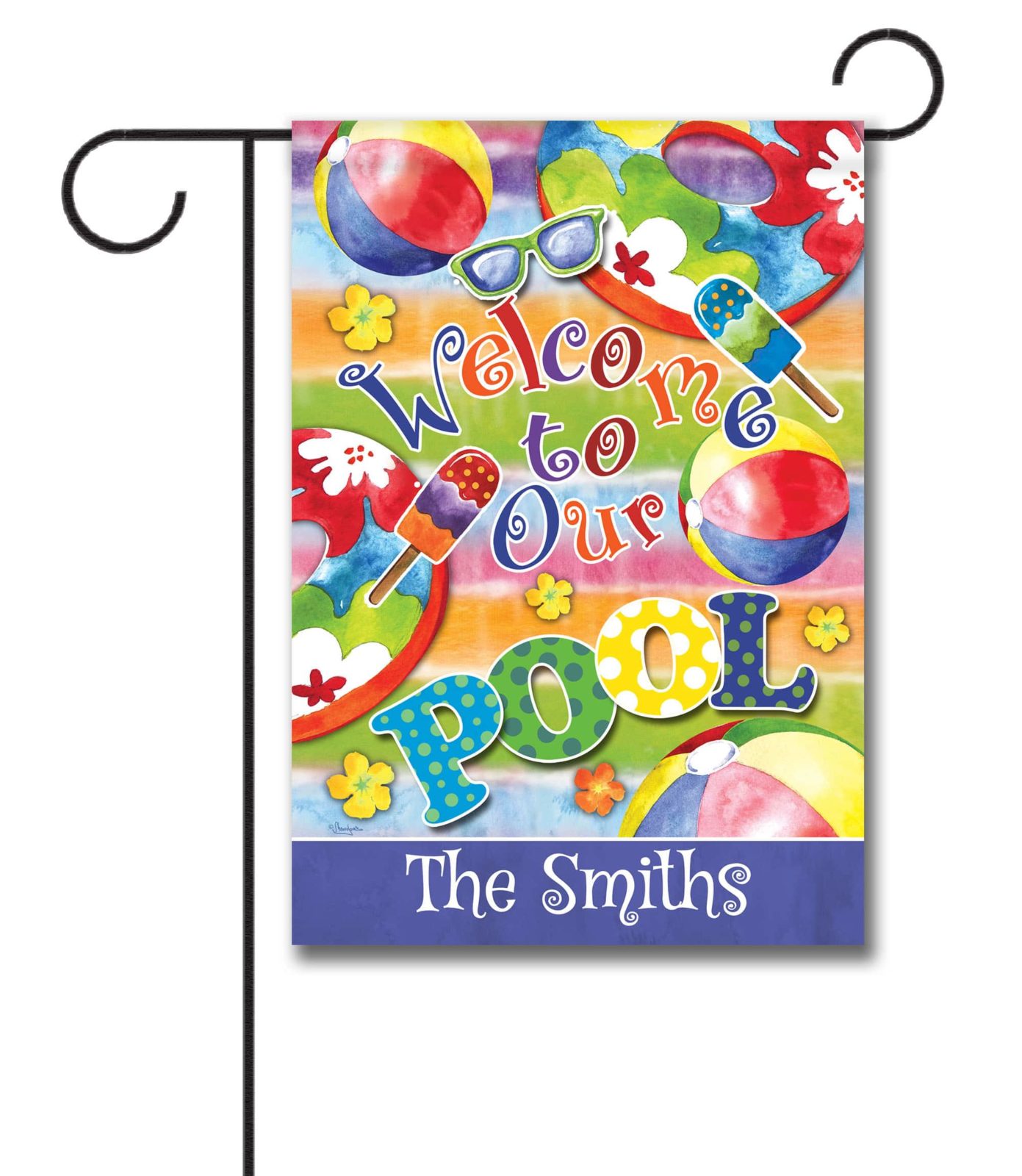 Buy Personalized to our Pool Garden Flag