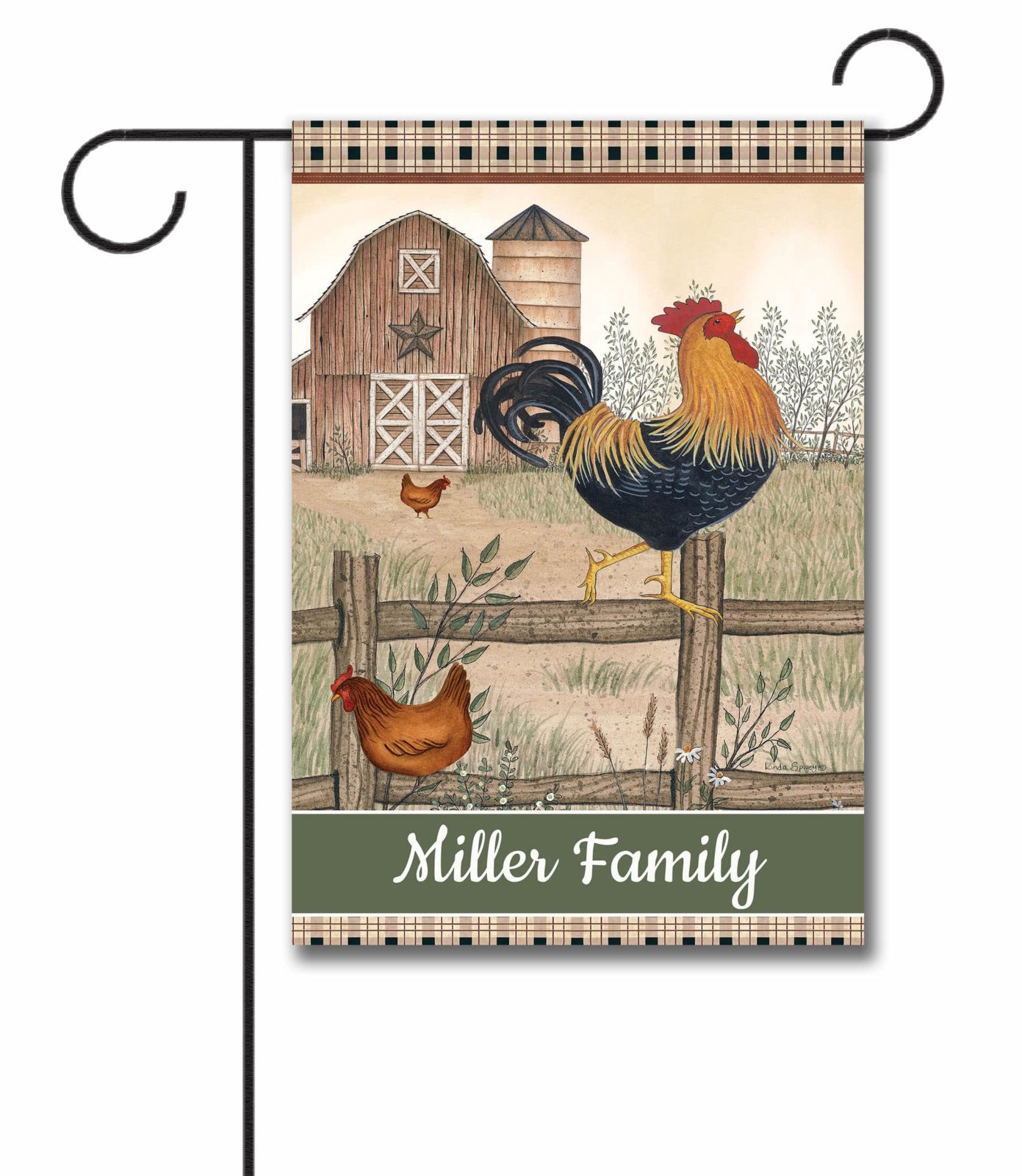 Buy Personalized Country Farm Chickens Garden Flag