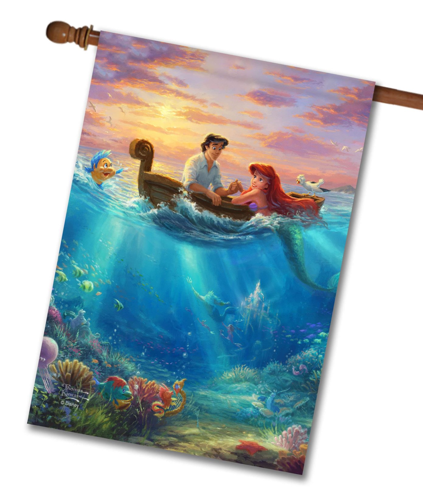 Buy: Little Mermaid Falling in Love – House Flag Flagology.com