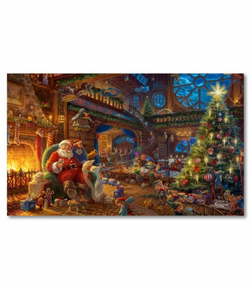 Thomas Kinkade Christmas Santa Doormat