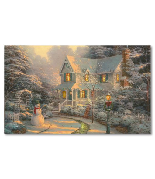 Thomas Kinkade Christmas Snowman Doormat