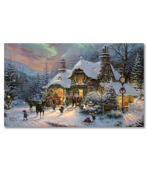 Thomas Kinkade Santa's Village Christmas Doormat