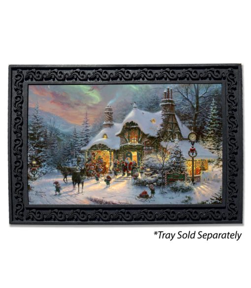 Thomas Kinkade Santa's Village Christmas Doormat