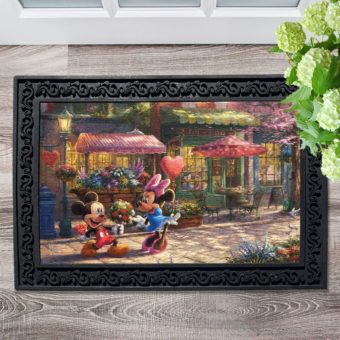 Mickey Mouse and Minnie Mouse Love Thomas Kinkade Disney Doormat