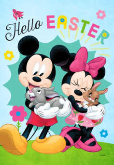 Hello Easter Mickey & Minnie   GARDEN