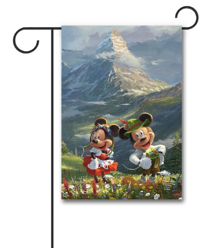 Buy: Mickey and Minnie in the Alps – Garden Flag Flagology.com