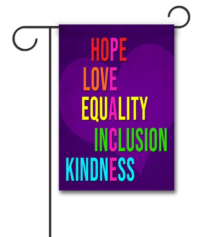 Buy: Peace and Equality – Garden Flag Awareness Flagology.com