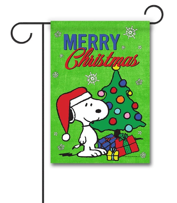 Buy PEANUTS® Merry Christmas Snoopy Garden Flag