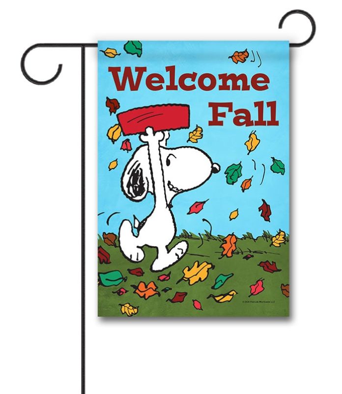 Buy PEANUTS® Fall Snoopy Garden Flag