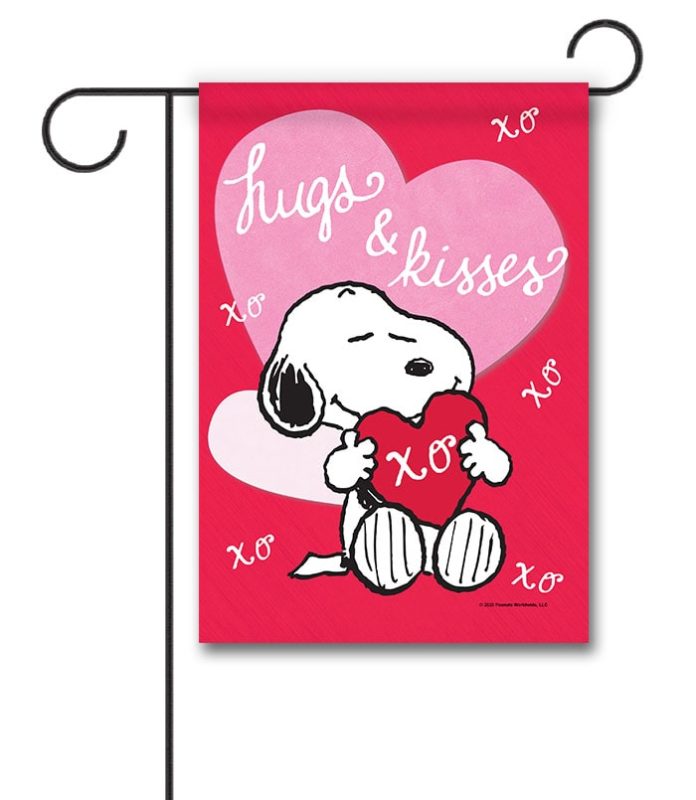 Buy PEANUTS® Hugs and Kisses Snoopy Garden Flag