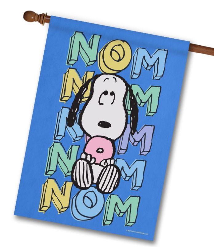 Buy: PEANUTS® Nom Nom Nom Snoopy – House Flag Flagology.com