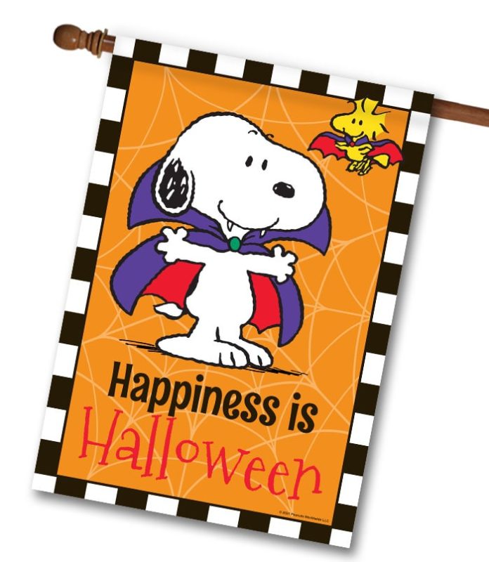 Buy PEANUTS® Happiness is Halloween House Flag