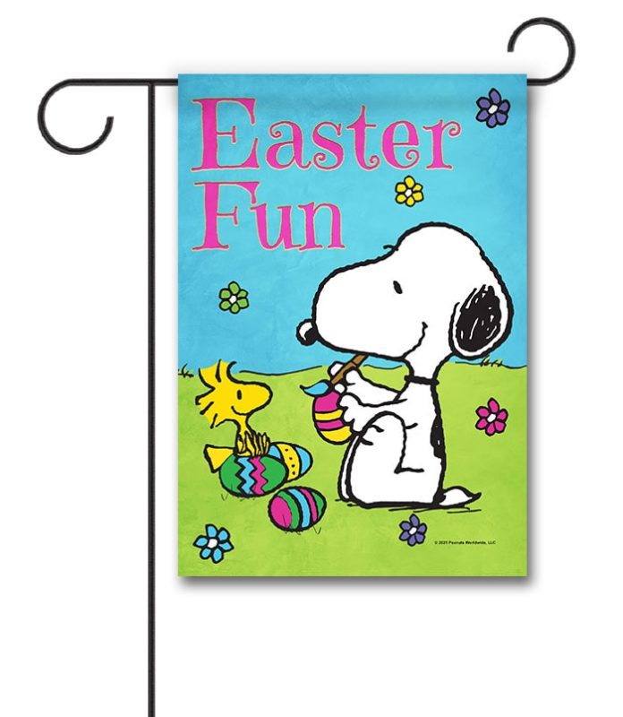 Buy PEANUTS® Snoopy Painting Eggs Garden Flag