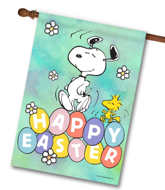 Buy PEANUTS® Happy Easter Eggs House Flag