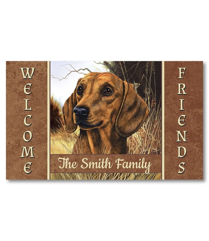 Buy Dachshund Field Personalized Doormat Fall Art Dog