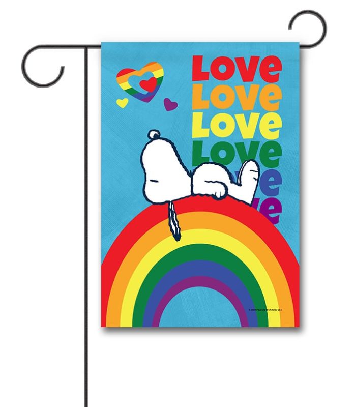 Buy PEANUTS® Rainbow Pride Snoopy Garden Flag