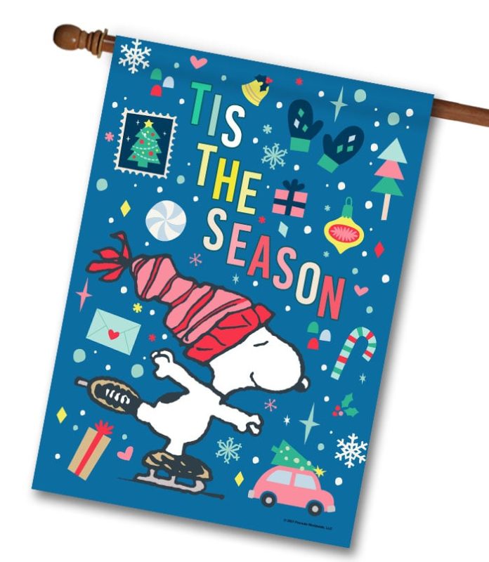 Buy: PEANUTS® My Favorite Things Snoopy – House Flag Flagology.com