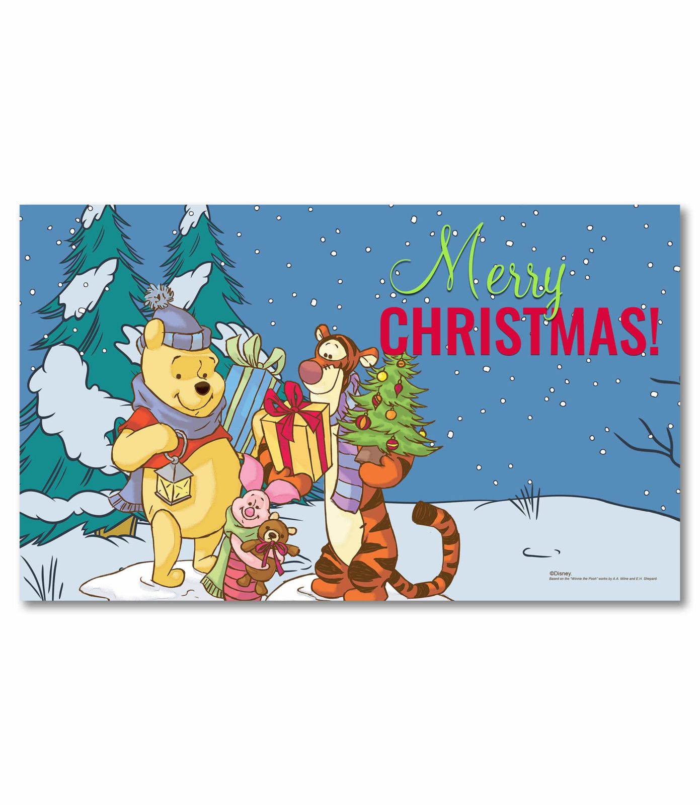 Buy Merry Christmas Winnie the Pooh Doormat Christmas