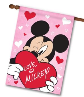 DIS3086 Disney Mickey Mouse Love House Flag