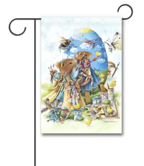 MLB3246 Marjolein Bastin Vera the Mouse Easter Garden Flag