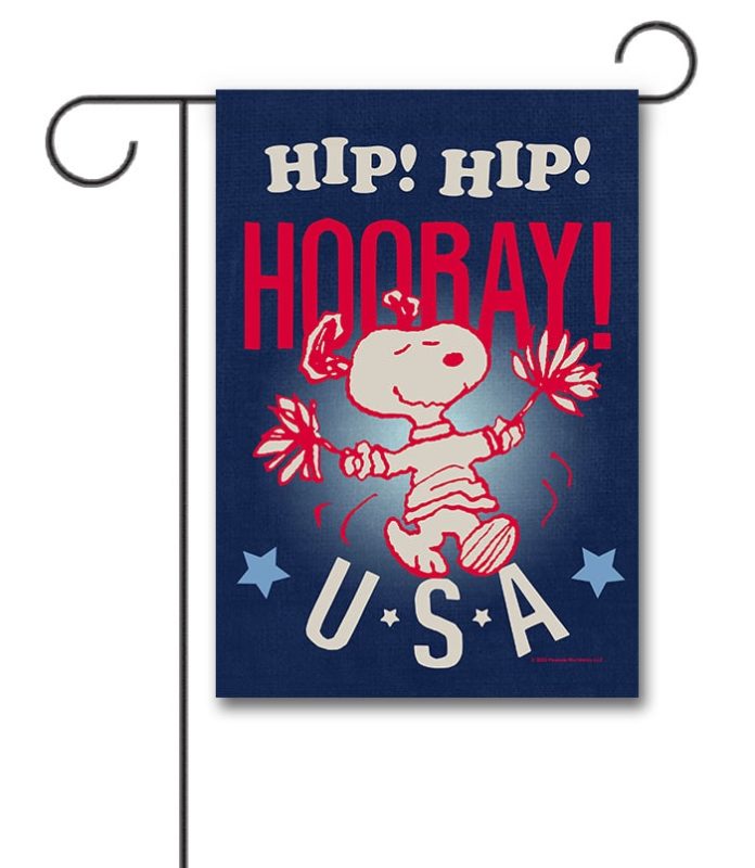Buy PEANUTS® Hip Hop Hooray USA Snoopy Garden Flag