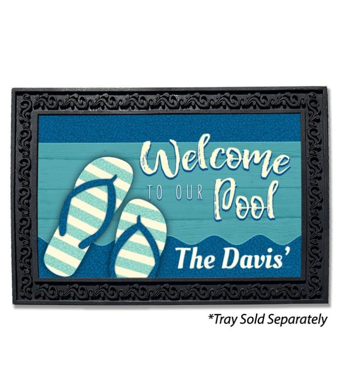 Buy Pool Fun Personalized Doormat Summer Art Doormat