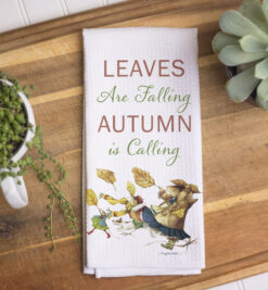 Autumn is Calling Vera the Mouse - Kitchen Tea Towel