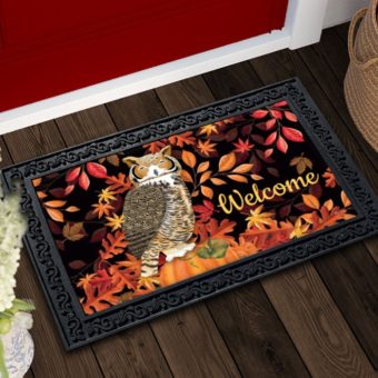 LLA3861 Owl Fall Doormat