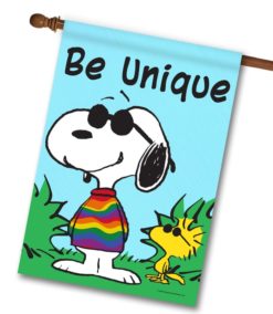 Amazon.com: Flagology, PEANUTS Welcome Friends Snoopy and