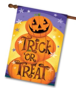SB3889 Jack O'Lantern Trick or Treat Halloween House Flag