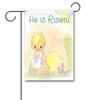 PRM3836 Precious Moments Christian Easter Garden Flag