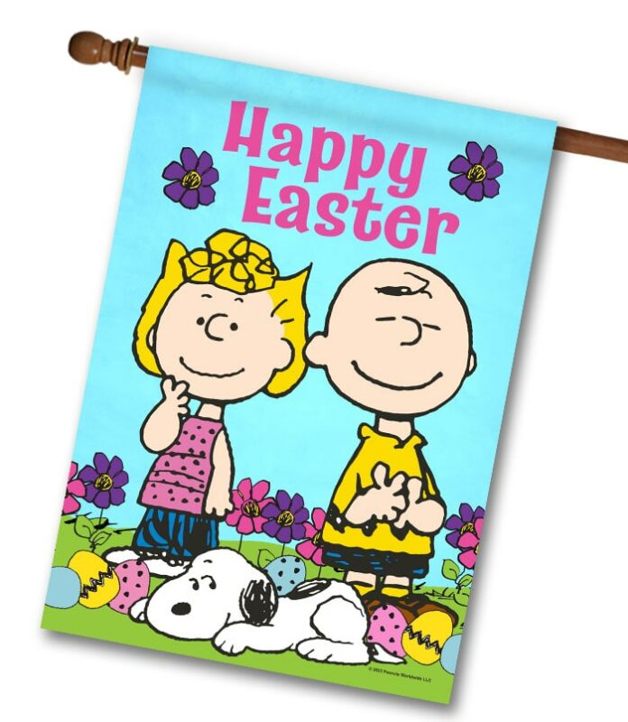 Buy PEANUTS® Happy Easter Snoopy & Friends House Flag