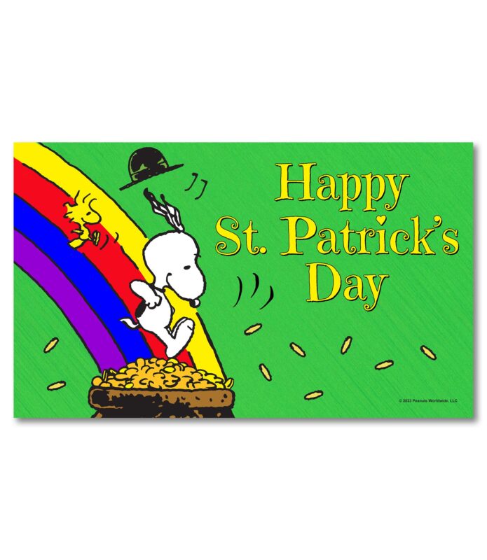 Buy PEANUTS® Snoopy & Woodstock Pot of Gold Doormat