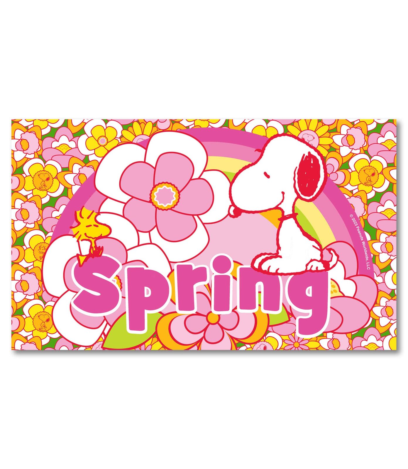 Buy PEANUTS® Spring Flowers Doormat Spring Snoopy