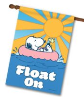 Buy: PEANUTS® Float On Snoopy and Woodstock – House Flag Flagology.com