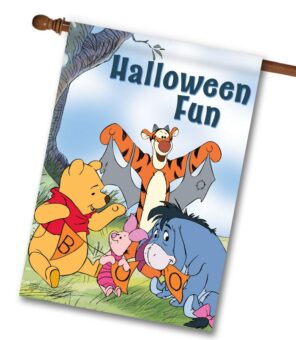 DIS4120 Winnie the Pooh Disney Halloween House Flag