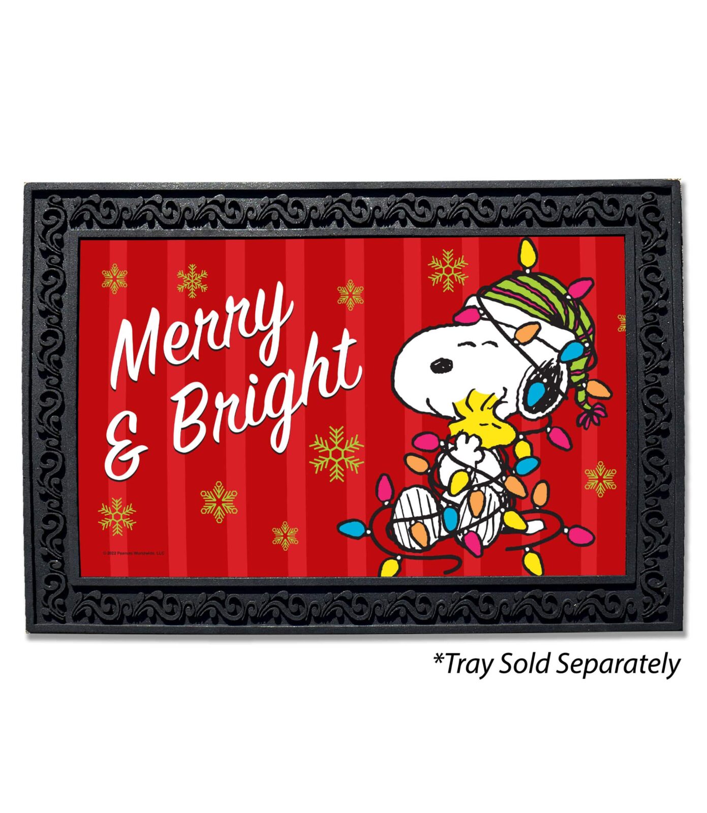PEANUTS® Merry & Bright Snoopy and Woodstock Doormat 18" x 30