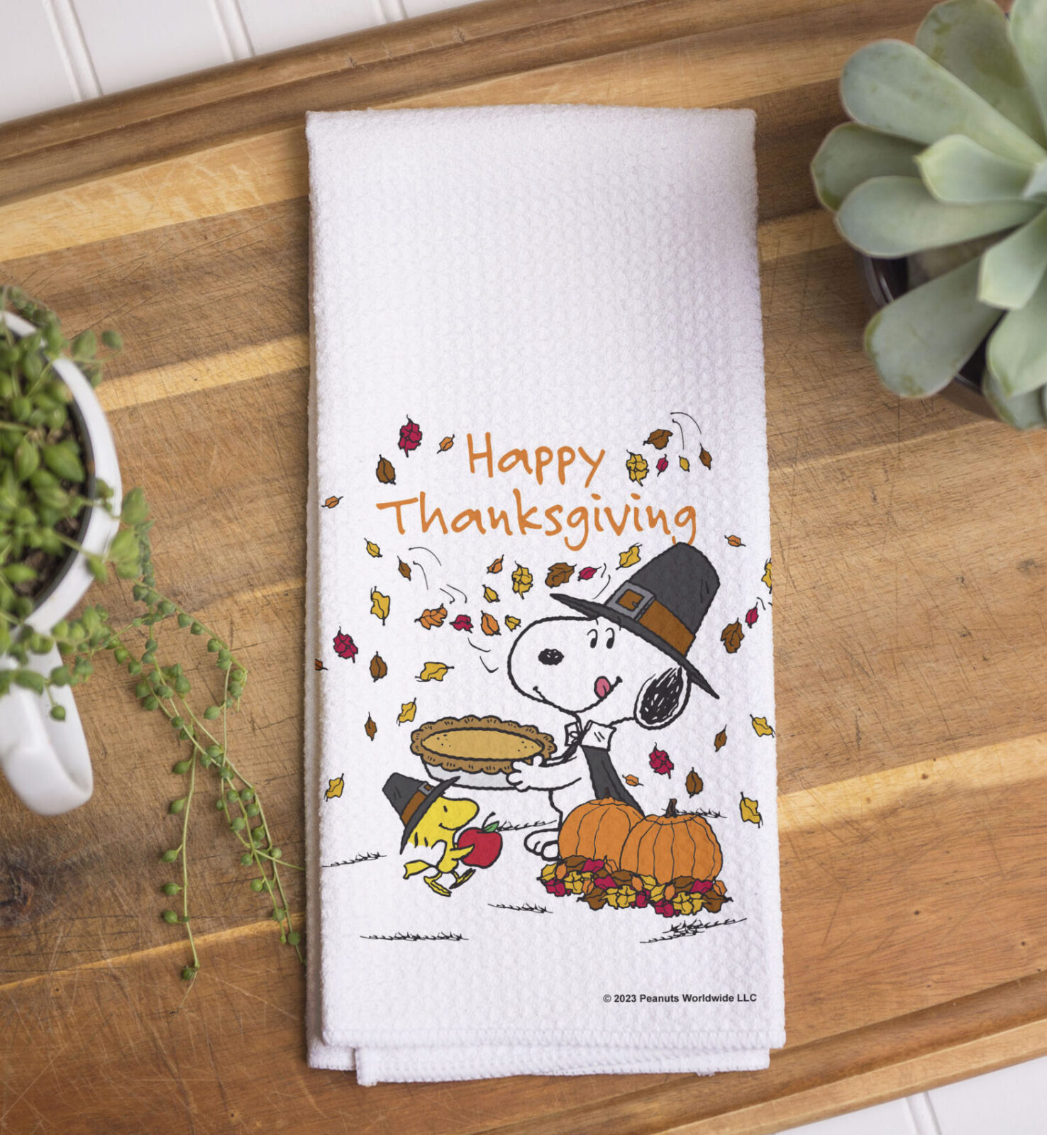 Buy: PEANUTS® Happy Thanksgiving Snoopy – House Flag Flagology.com