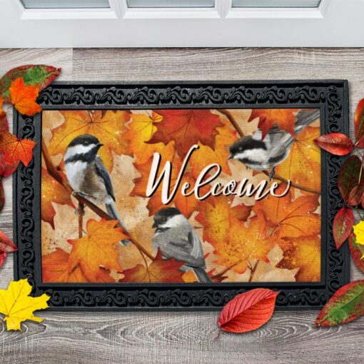 VCH4195 Chickadees Fall Doormat