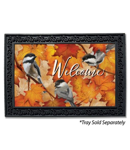 VCH4195 Chickadees Fall Doormat1