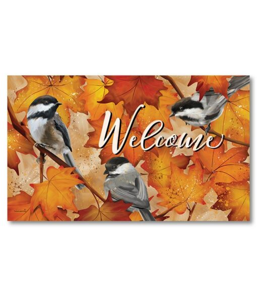 VCH4195 Chickadees Fall Doormat2