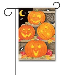 DS4272 Silly Pumpkins Halloween Garden Flag