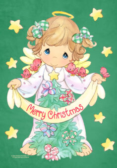 Precious Moments Merry Christmas Angel   GARDEN