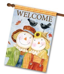SJ4275 Scarecrow Fall House FLag