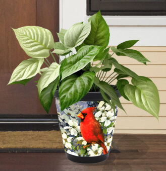 Dogwood Cardinal   PLANTER WRAP (Greg Giordano)