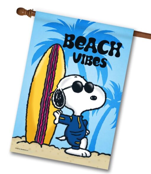 PEANUTS® Snoopy Beach Vibes - House Flag - 28" x 40"